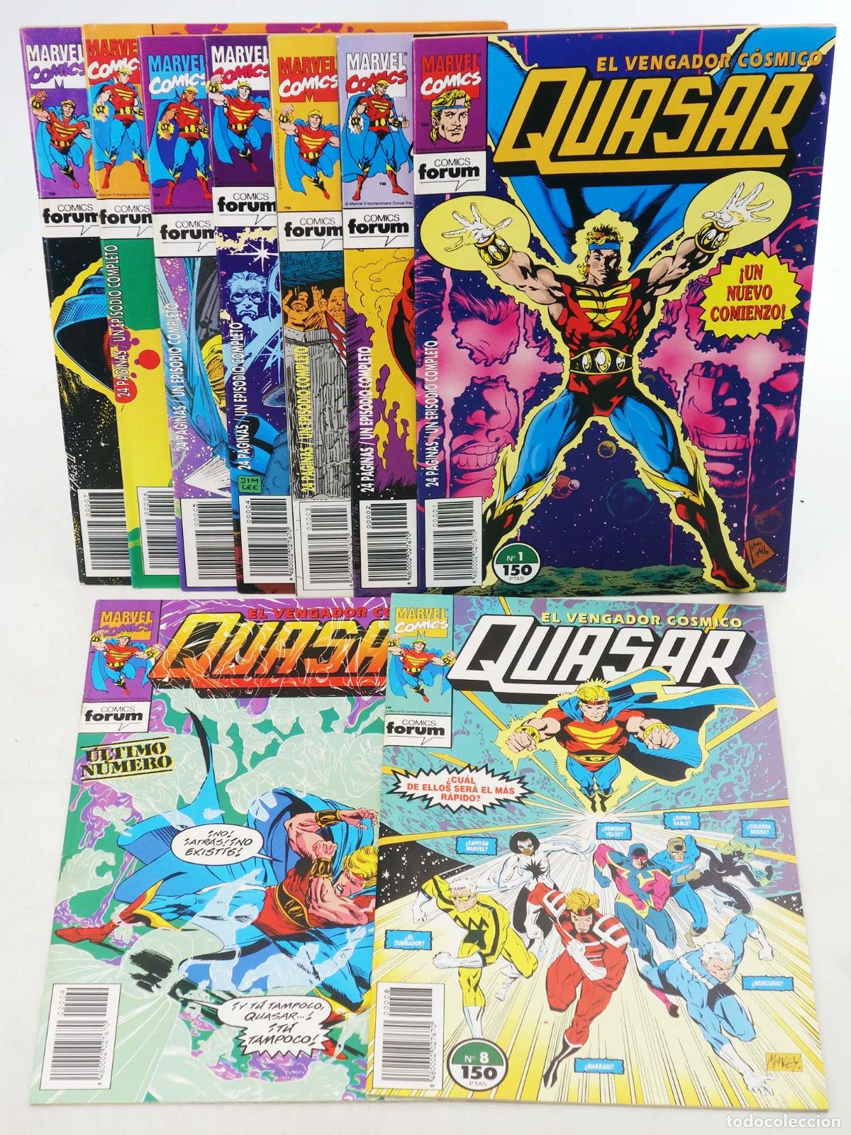 C&oacute;mics: QUASAR, EL VENGADOR C&Oacute;SMICO 1 A 9. COMPLETA. Forum, 1993