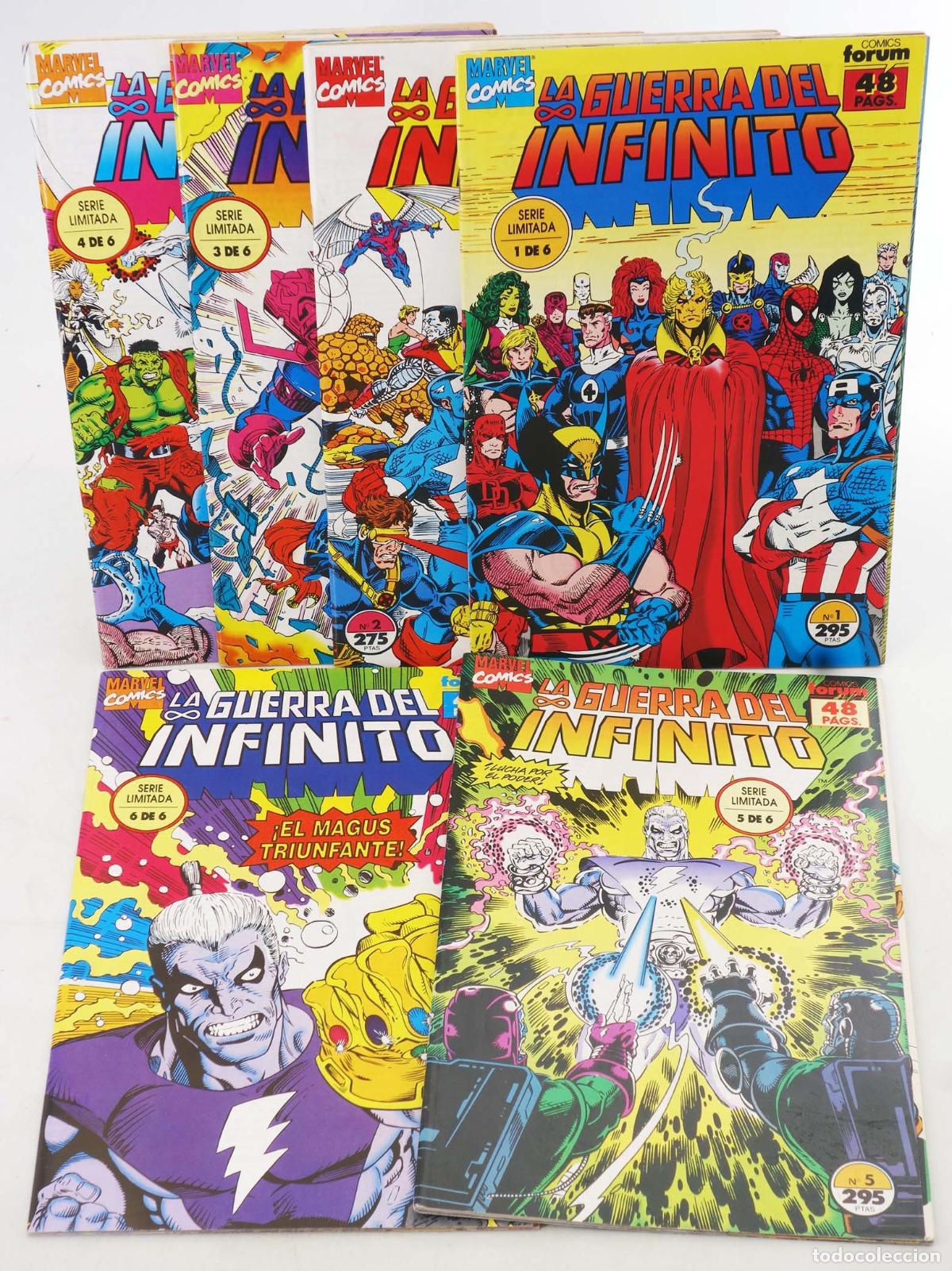C&oacute;mics: LA GUERRA DEL INFINITO 1 A 6. COMPLETA. Forum, 1993