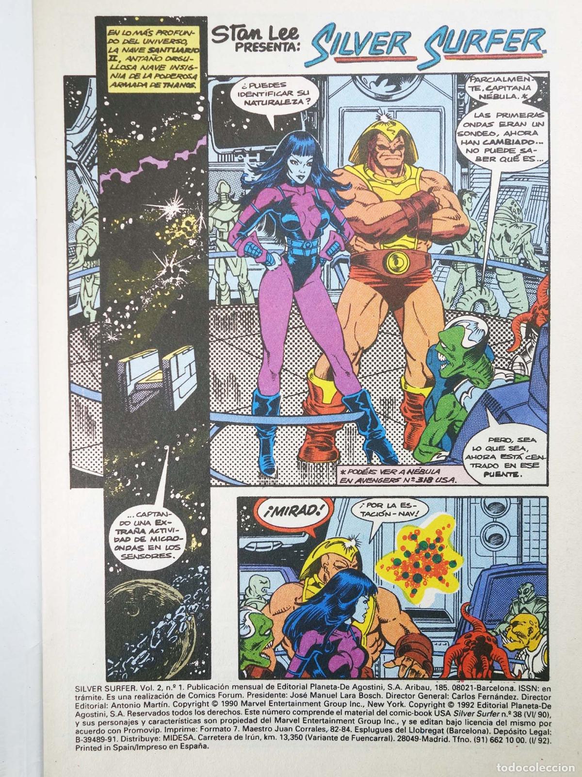 C&oacute;mics: SILVER SURFER VOL. 2 1 A 21. COMPLETA. Forum, 1992 - Foto 6