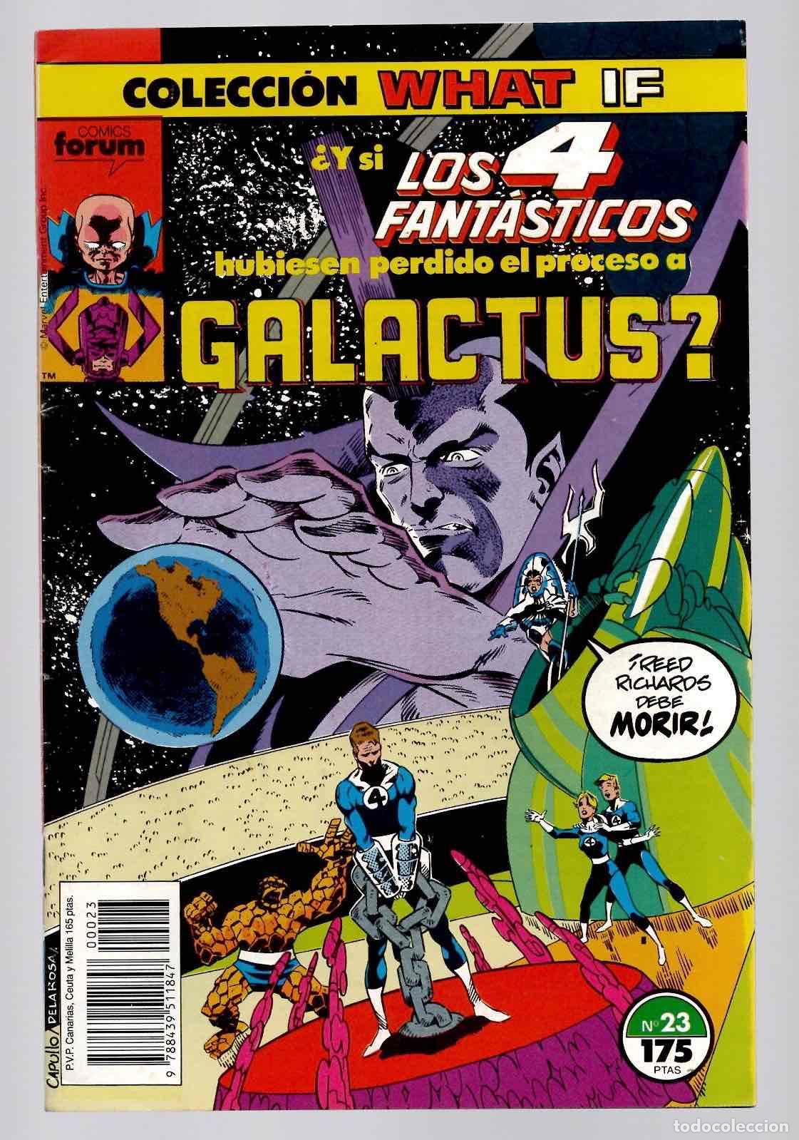 C&oacute;mics: COLECCION WHAT IF 23 &iquest;Y SI LOS 4 FANTASTICOS HUBIESEN PERDIDO EL PROCESO A GALACTUS? CON POSTER