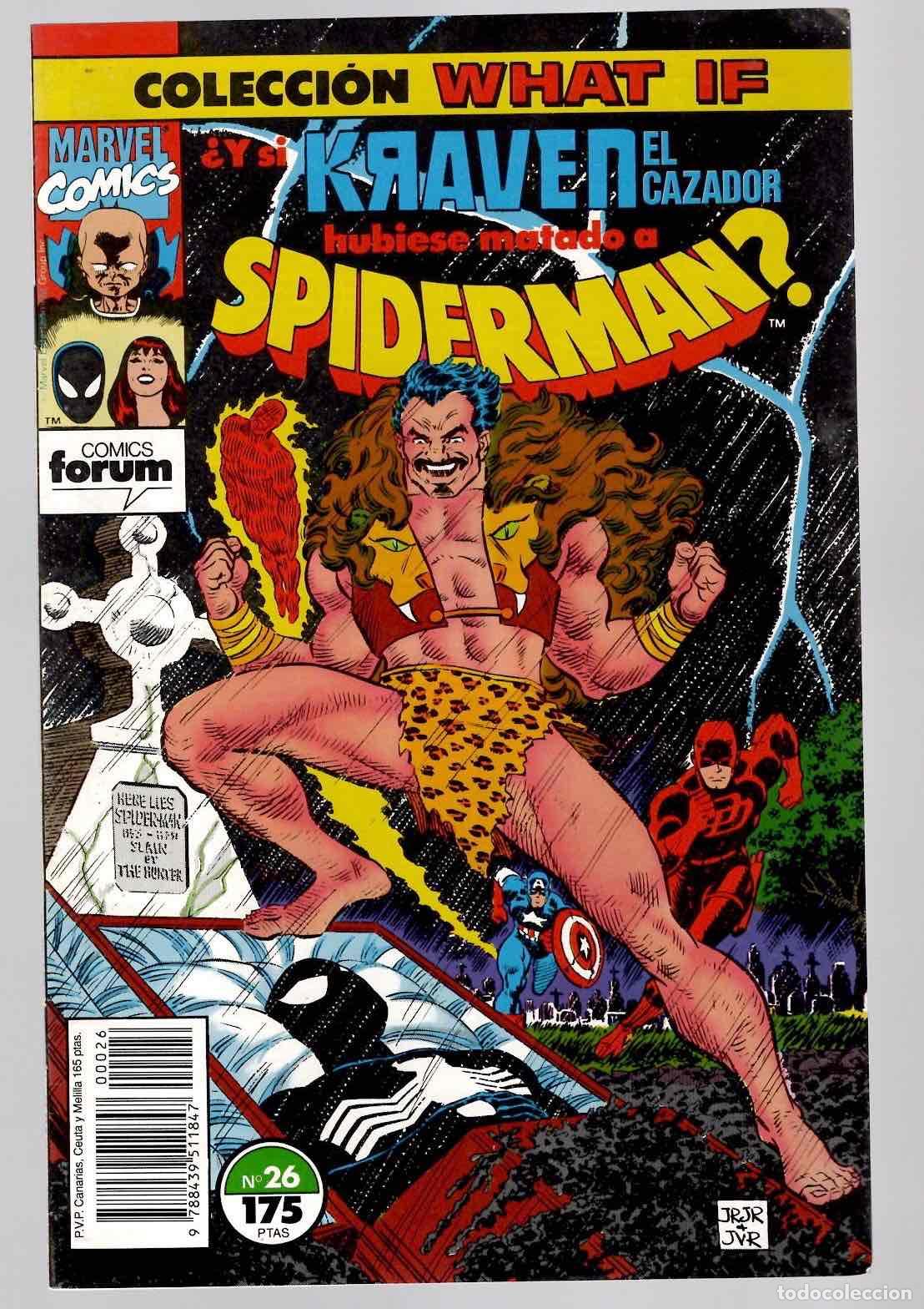 C&oacute;mics: COLECCION WHAT IF 26 &iquest;Y SI KRAVEN EL CAZADOR HUBIESE MATADO A SPIDERMAN? CON POSTER