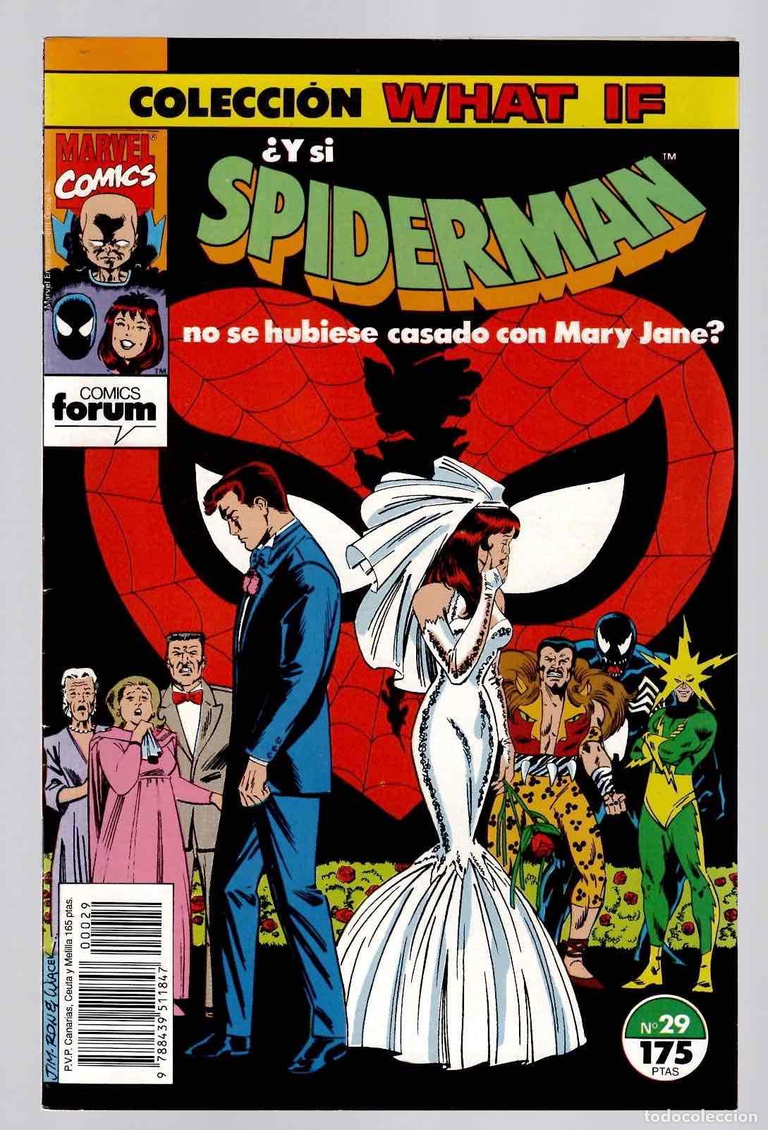 C&oacute;mics: COLECCION WHAT IF 29 &iquest;Y SI SPIDERMAN NO SE HUBIESE CASADO CON MARY JANE? CON POSTER