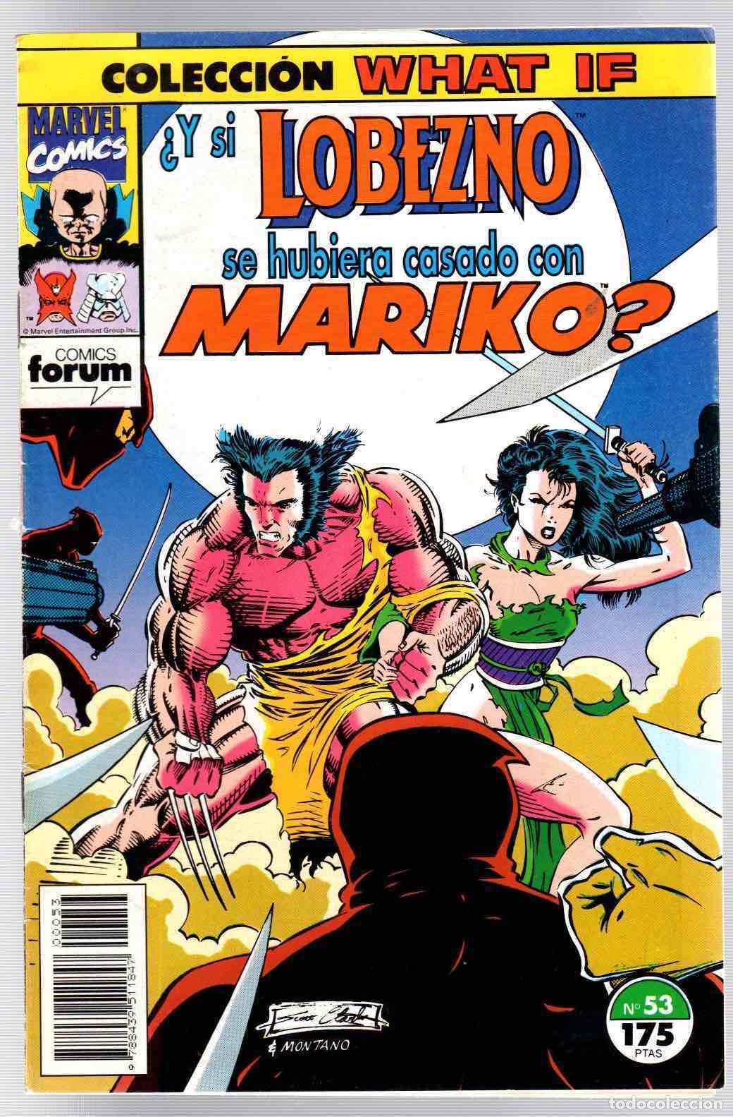 C&oacute;mics: COLECCION WHAT IF 53. &iquest;Y SI LOBEZNO SE HUBIERA CASADO CON MARIKO? FORUM, PLANETA, 1993 CON POSTER