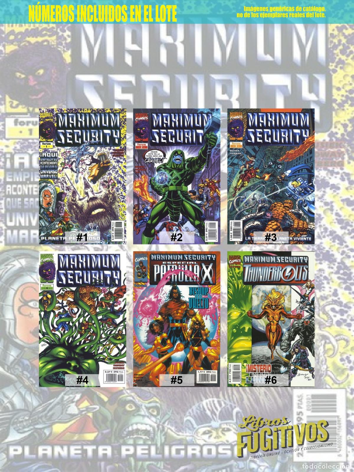 C&oacute;mics: MAXIMUM SECURITY 1 A 4. COMPLETA, M&Aacute;S DOS EXTRAS. Forum, 2001 - Foto 3