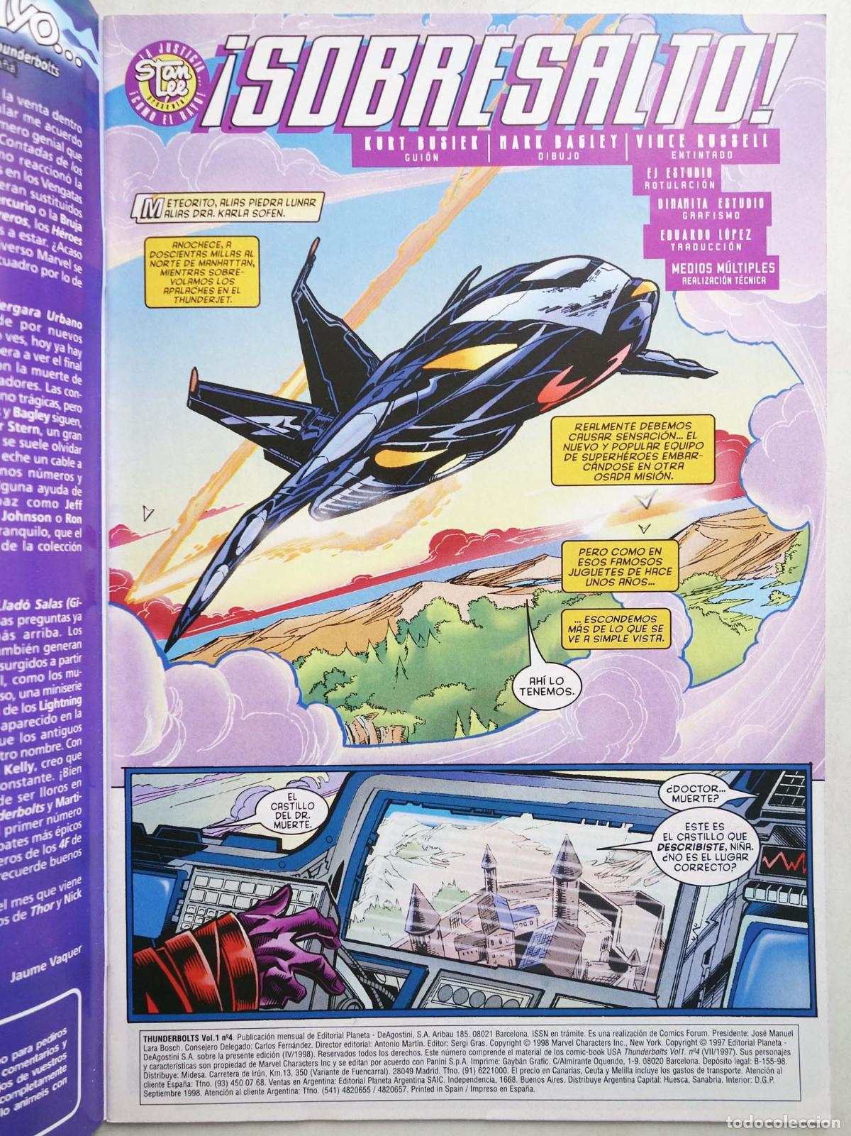 C&oacute;mics: THUNDERBOLTS VOL 1 4 (Mark Bagley) Forum, 1998 - Foto 3