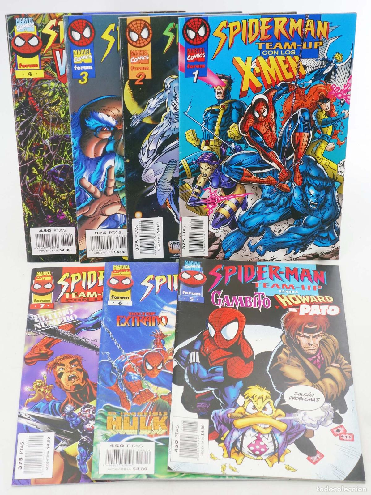 C&oacute;mics: SPIDERMAN: MARVEL TEAM-UP VOL. 2 1 A 7. COMPLETA. Forum, 1996