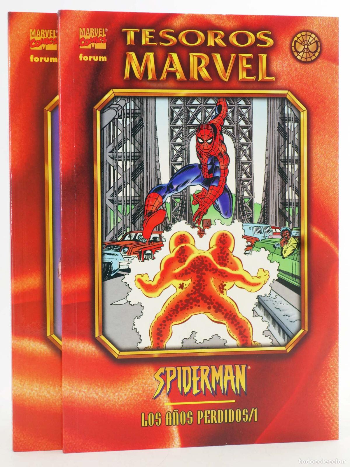 C&oacute;mics: TESOROS MARVEL 1 A 2. Spiderman los A&ntilde;os Perdidos COMPLETA. Forum, 1998