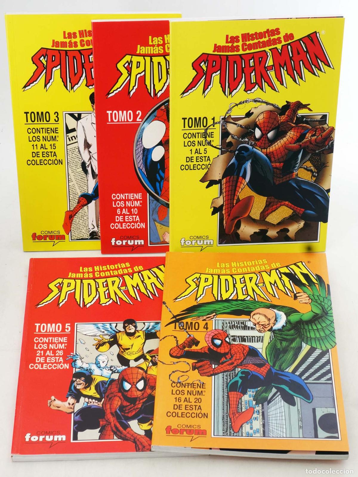 C&oacute;mics: SPIDERMAN: LAS HISTORIAS JAM&Aacute;S CONTADAS 1 A 26. COMPLETA EN 5 RETAPADOS (Kurt Busiek/Pat Oliffe)