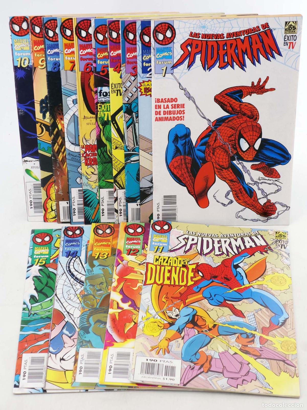 C&oacute;mics: SPIDERMAN: LAS NUEVAS AVENTURAS 1 A 15. COMPLETA. Forum, 1996