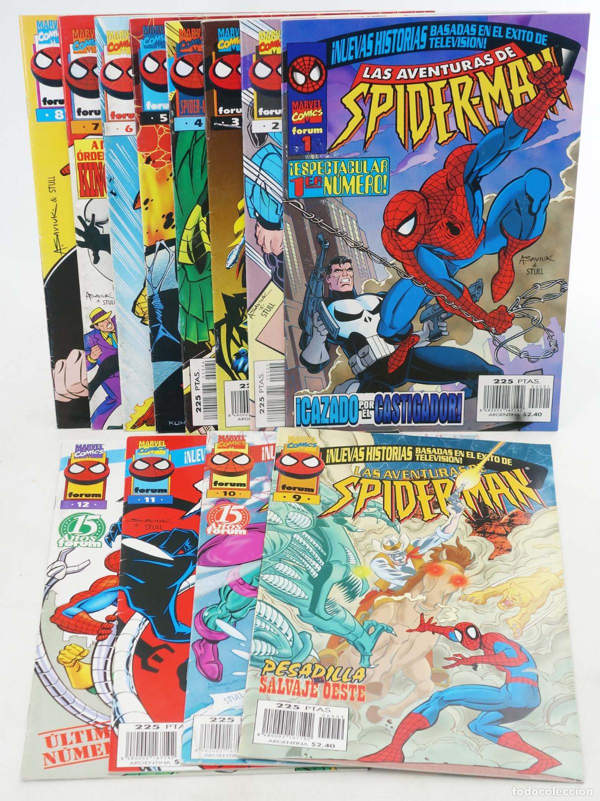 C&oacute;mics: SPIDERMAN: AVENTURAS DE 1 A 12. COMPLETA. Forum, 1997
