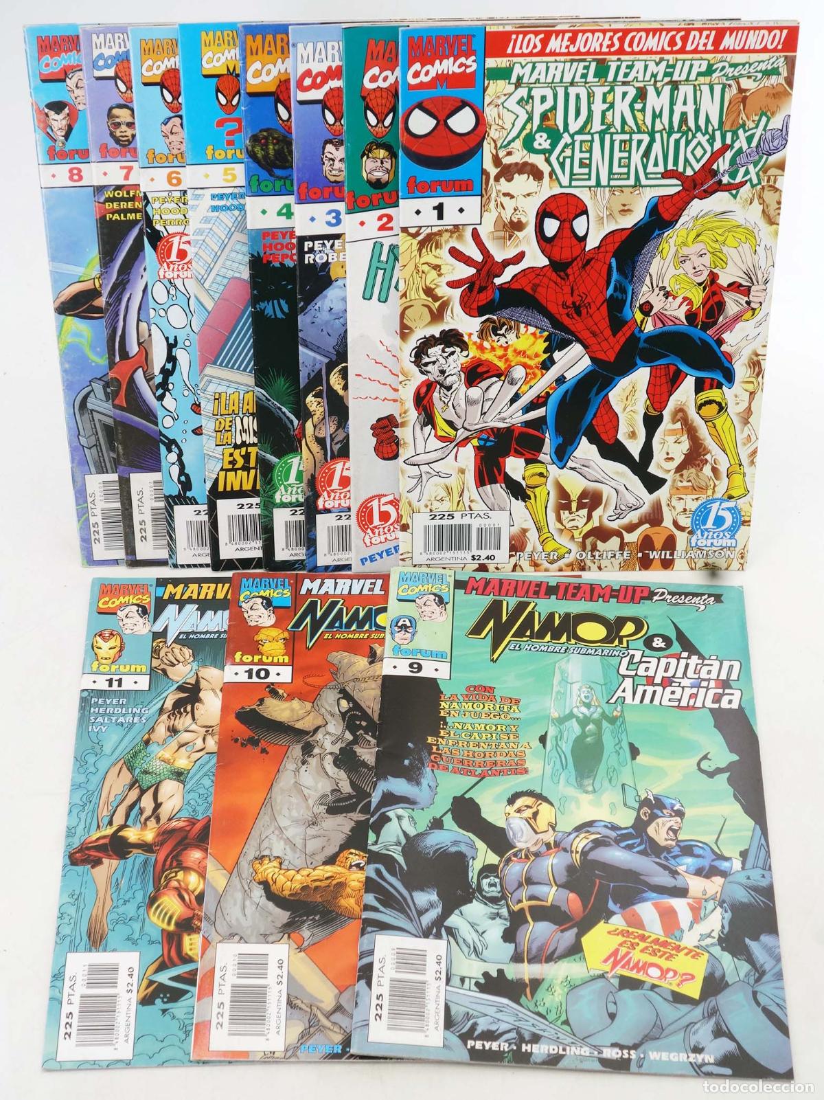 C&oacute;mics: SPIDERMAN: MARVEL TEAM-UP 1 A 11. COMPLETA. Forum, 1998