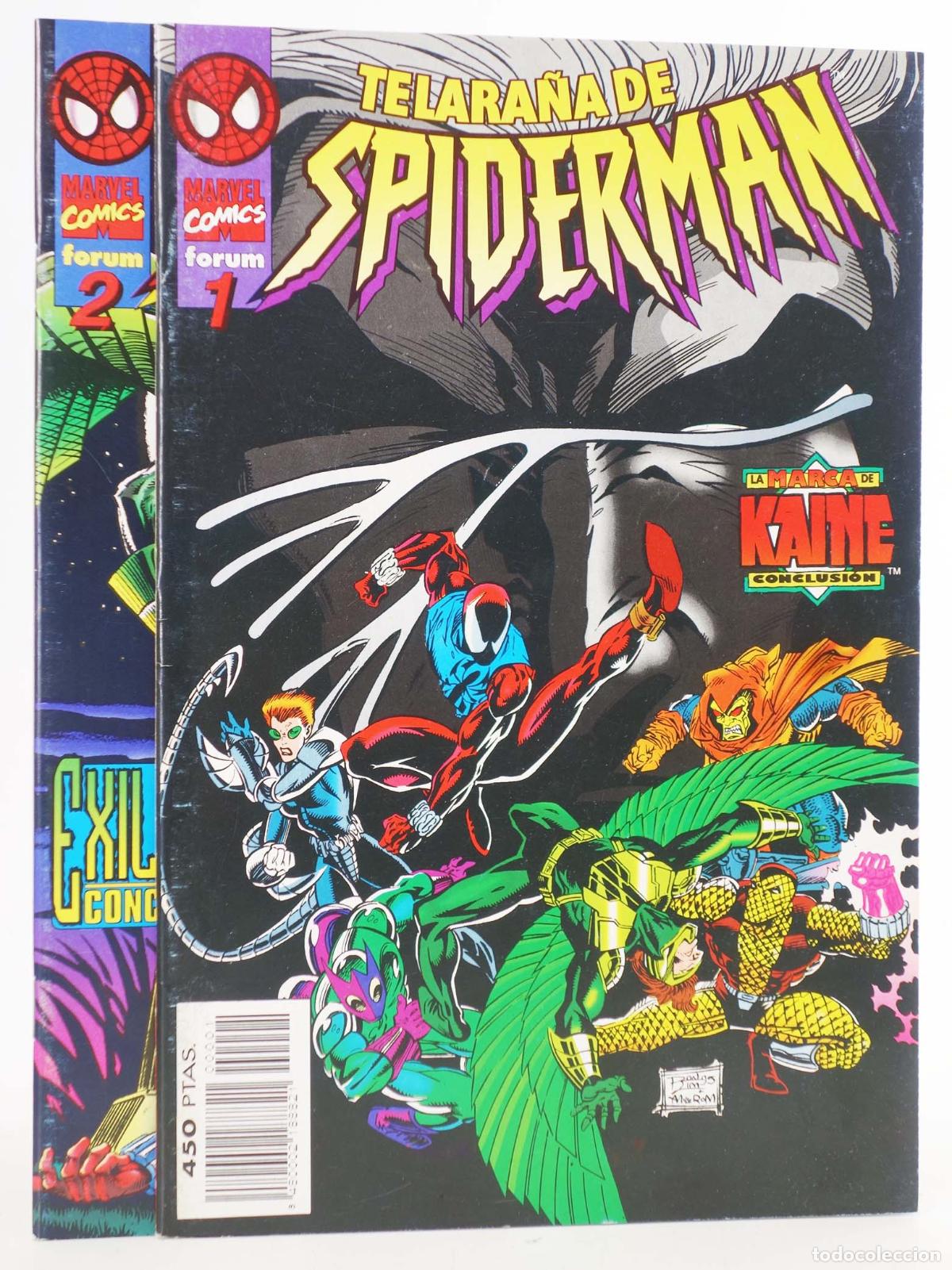 C&oacute;mics: LA TELARA&Ntilde;A DE SPIDERMAN 1 A 2. COMPLETA. Forum, 1996