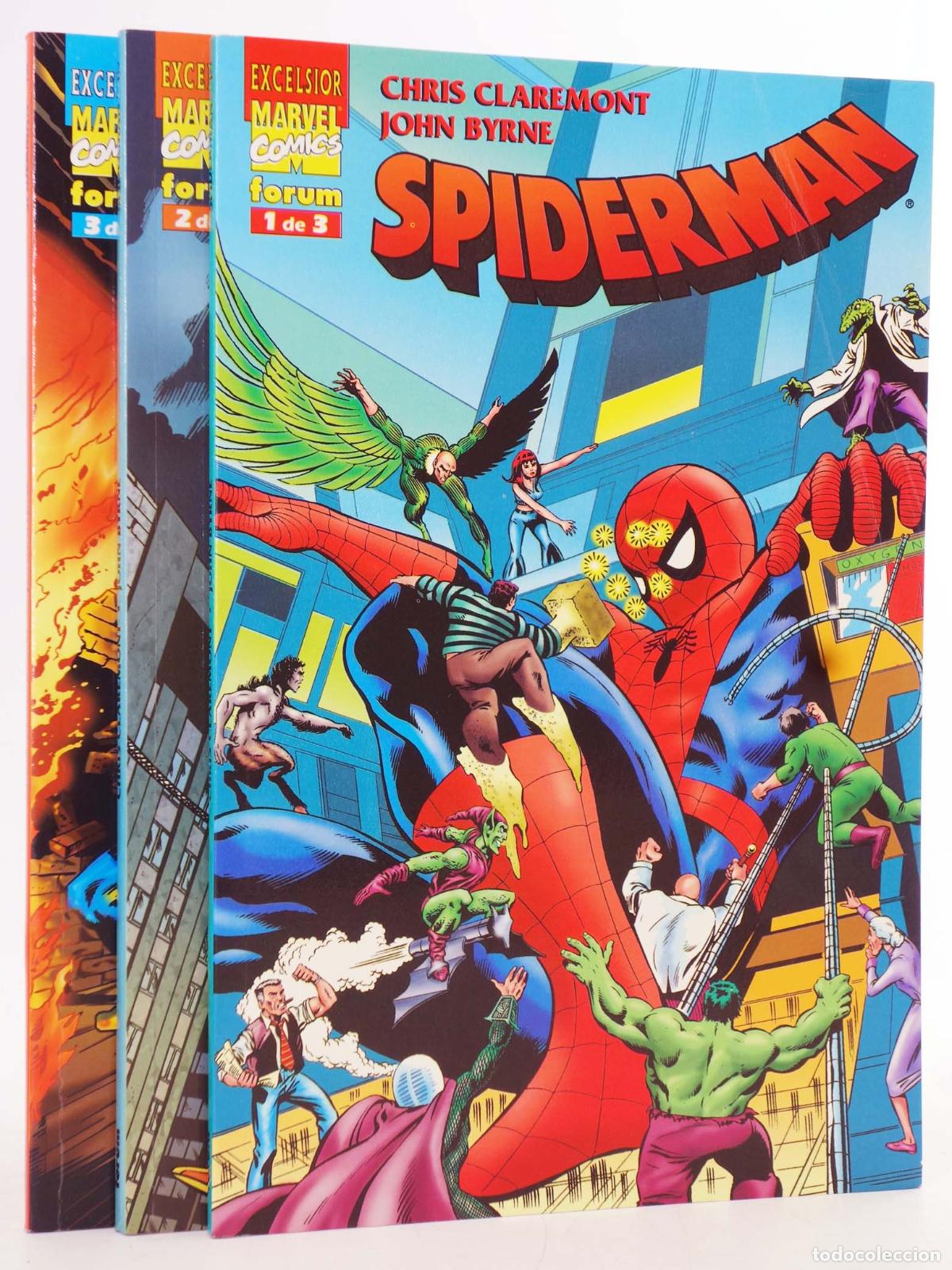 C&oacute;mics: SPIDERMAN CLAREMONT Y BYRNE 1 A 3. COMPLETA. Forum, 1999