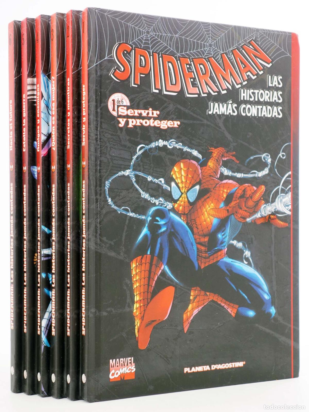 C&oacute;mics: SPIDERMAN: LAS HISTORIAS JAM&Aacute;S CONTADAS COLECCIONABLE 1 A 6. COMPLETA. Forum, 2004
