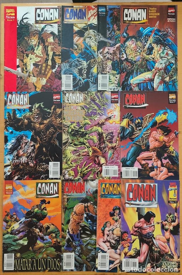 C&oacute;mics: CONAN 1 A 11 (COMPLETA). LARRY HAMA. 1996. FORUM - Foto 1