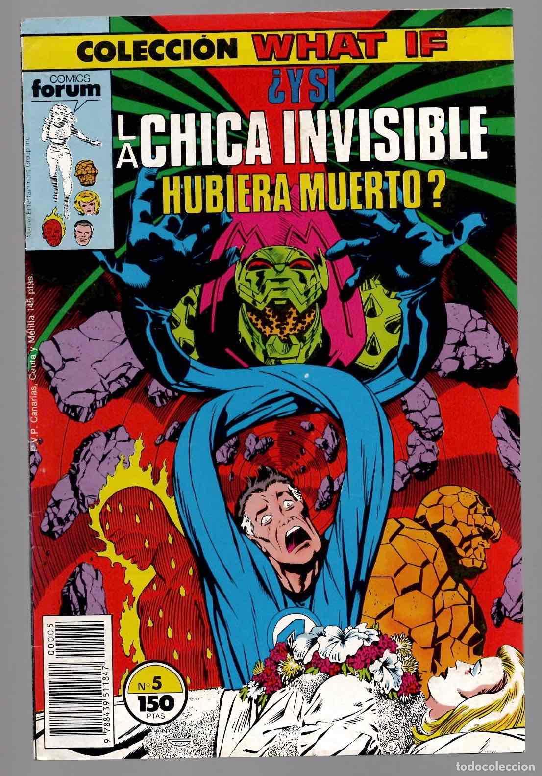 C&oacute;mics: COLECCION WHAT IF 5 &iquest;Y SI LA CHICA INVISIBLE HUBIERA MUERTO? SIN POSTER. FORUM PLANETA 1989