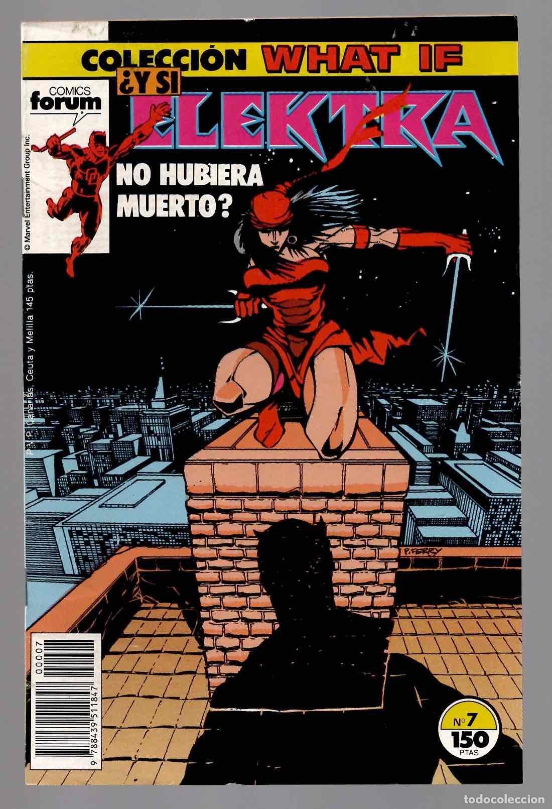 C&oacute;mics: COLECCION WHAT IF 7 &iquest;Y SI ELEKTRA NO HUBIERA MUERTO? CON POSTER. FORUM PLANETA 1989