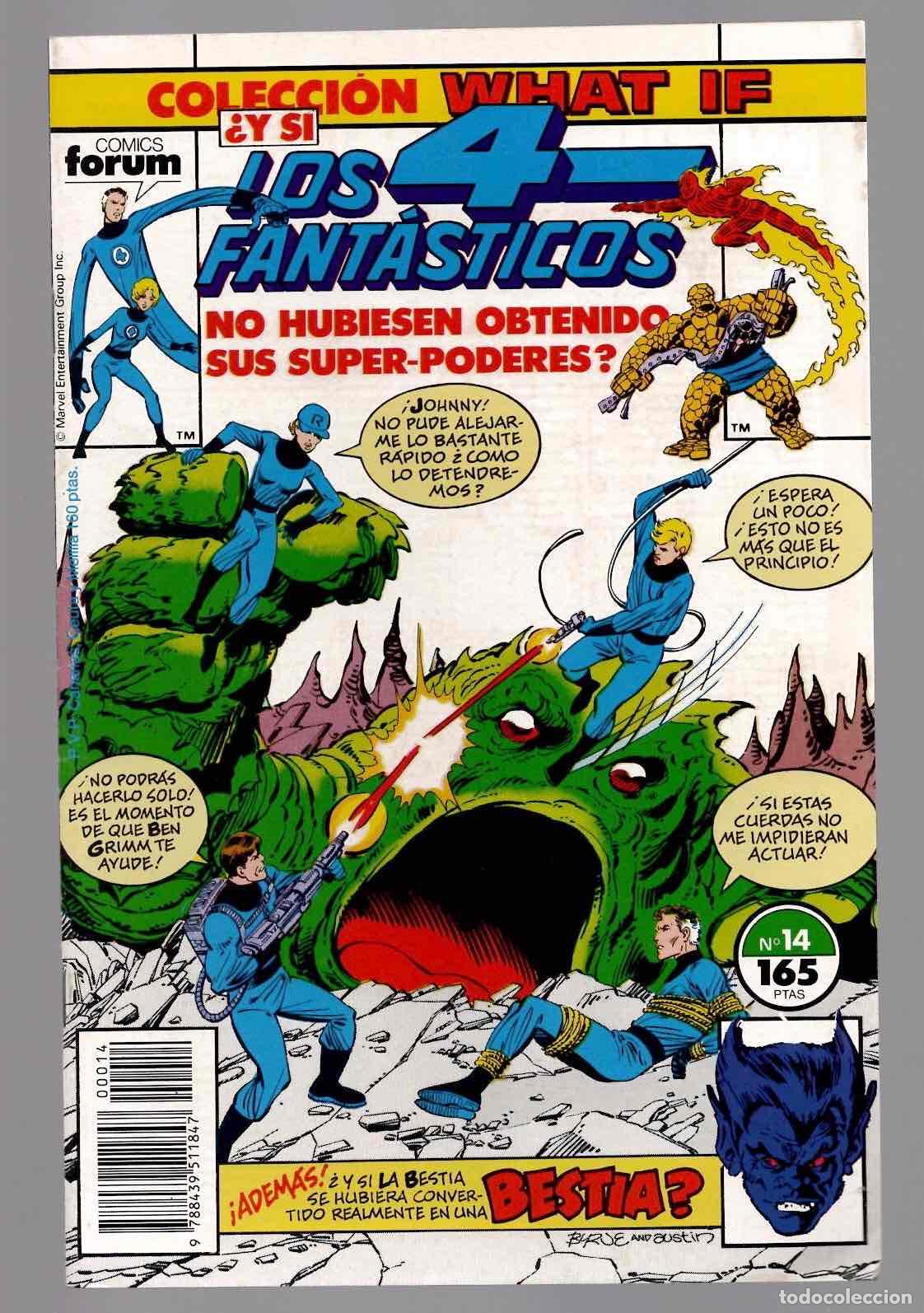 C&oacute;mics: COLECCION WHAT IF 14 &iquest;Y SI LOS 4 FANTASTICOS NO HUBIESEN OBTENIDO SUS SUPER-PODERES? SIN POSTER.