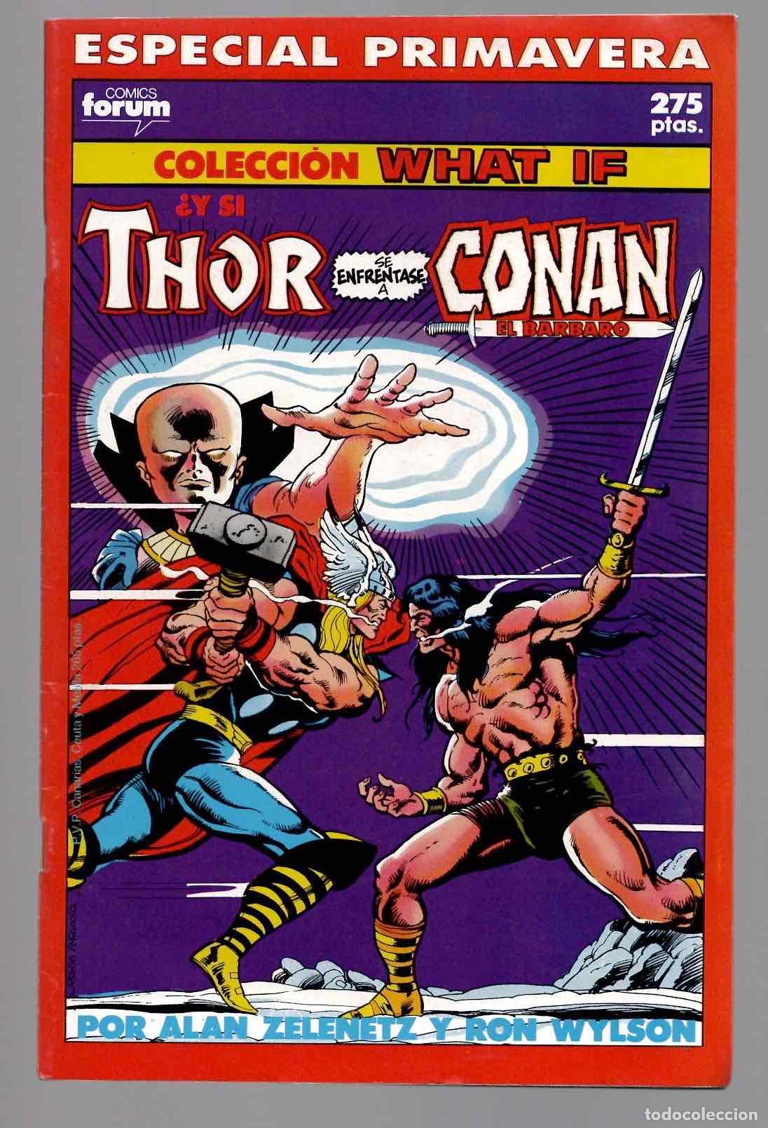 C&oacute;mics: COLECCION WHAT IF ESPECIAL PRIMAVERA &iquest;Y SI THOR SE ENFRENTASE A CONAN? CON POSTER