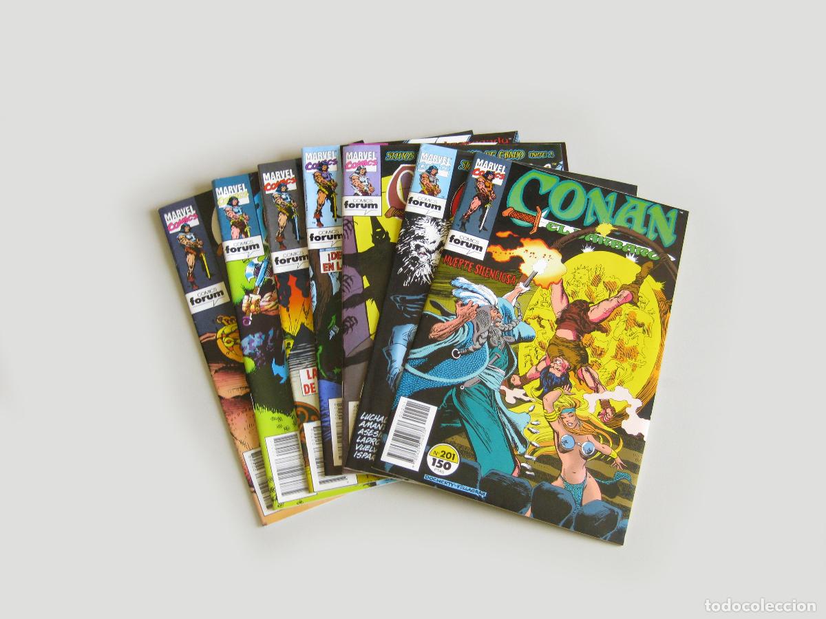 C&oacute;mics: LOTE DE 8 COMICS DE CONAN EL B&Aacute;RBARO. MARVEL COMICS FORUM. EDITORIAL PLANETE DE AGOSTINI 1992
