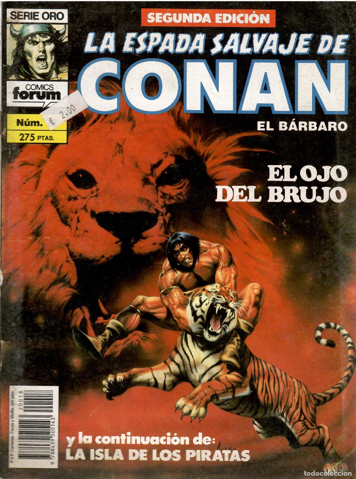 C&oacute;mics: Comic La espada salvaje de Conan el barbaro, Serie Oro, n&ordm; 275 (2&ordf; edicion) - Comics Forum