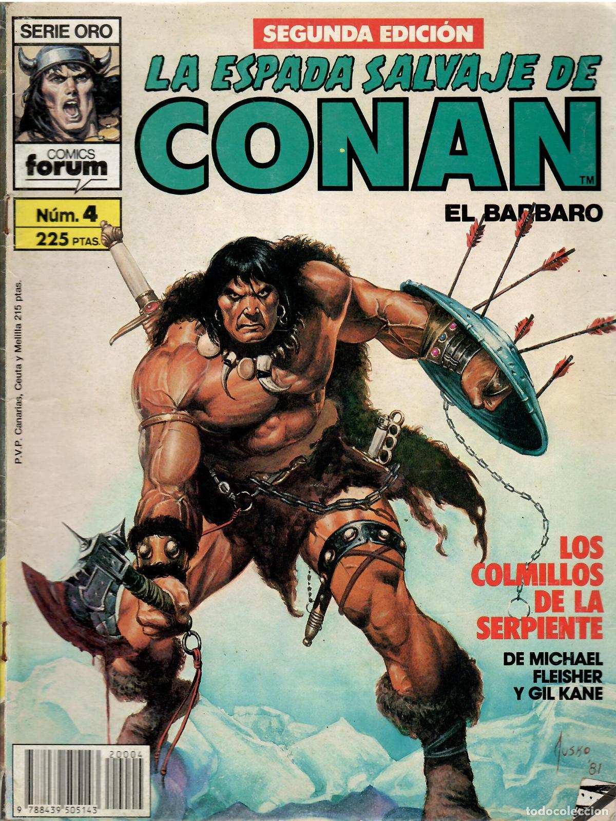 C&oacute;mics: Comic La espada salvaje de Conan el barbaro, Serie Oro, n&ordm; 4 (2&ordf; edicion) - Comics Forum
