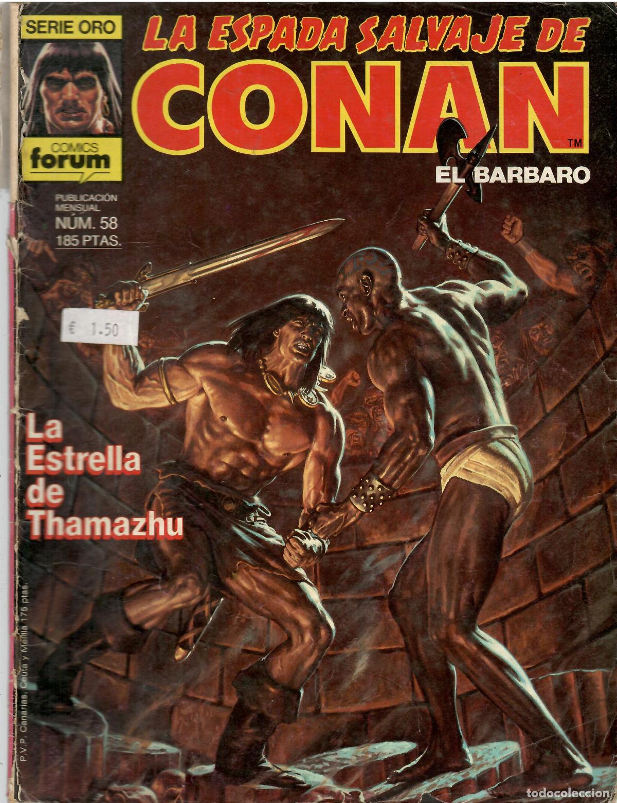 C&oacute;mics: Comic La espada salvaje de Conan el barbaro, Serie Oro, n&ordm; 58 - Comics Forum