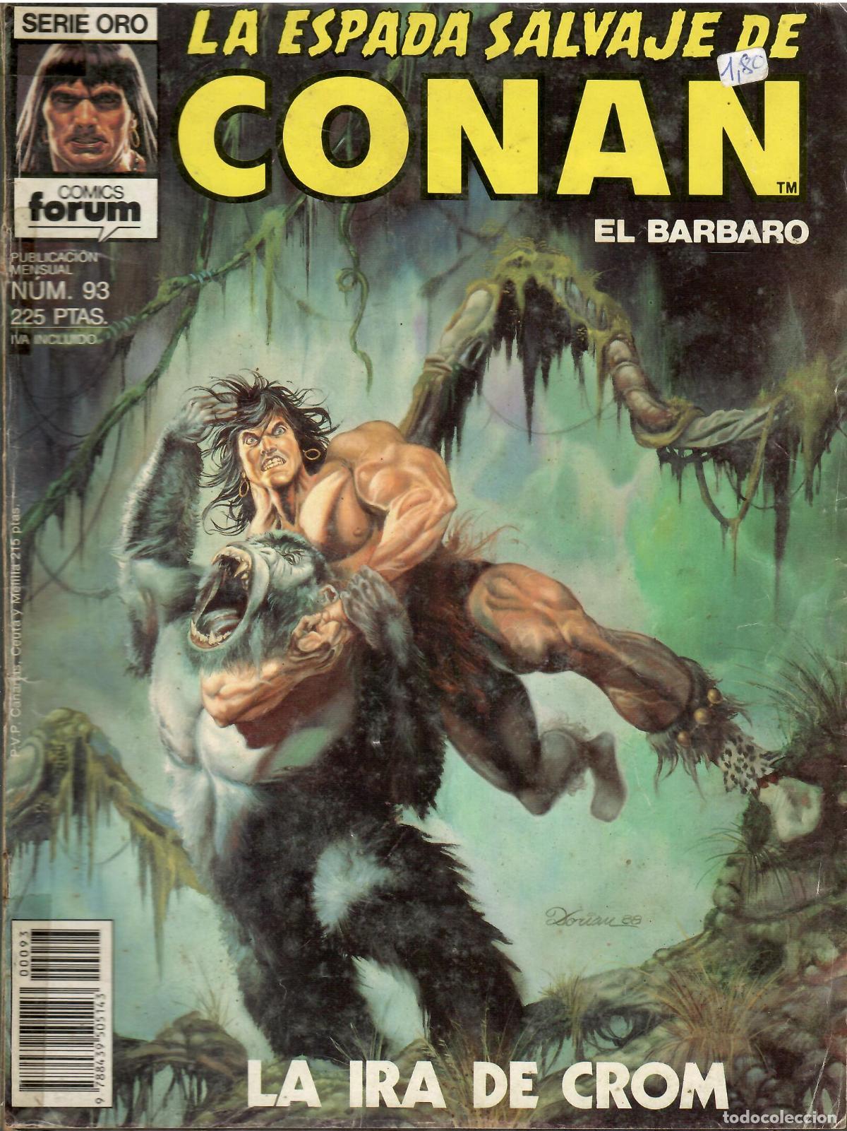 C&oacute;mics: Comic La espada salvaje de Conan el barbaro, Serie Oro, n&ordm; 93 - Comics Forum