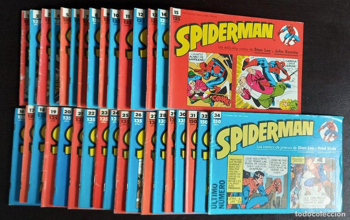 C&oacute;mics: Spiderman Tiras de prensa Completa 34 N&uacute;meros C&oacute;mics F&oacute;rum 1989 - 1990