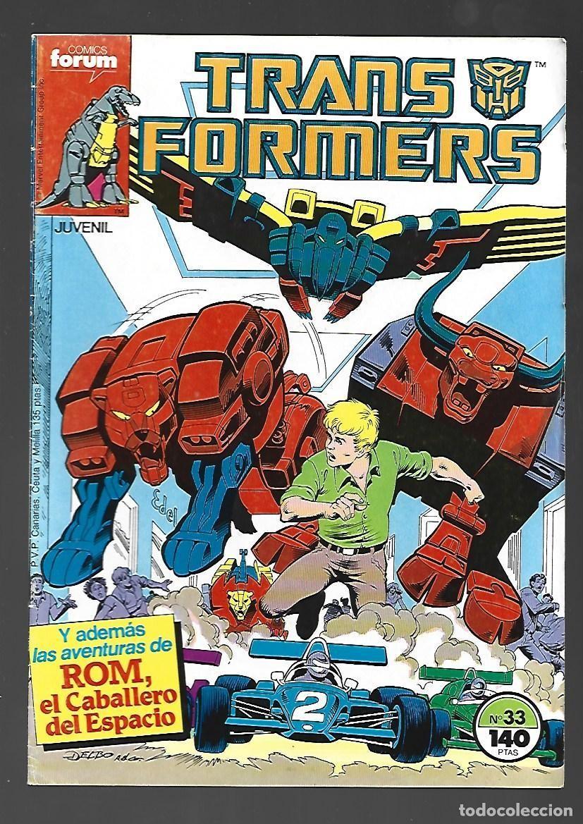 C&oacute;mics: Transformers, 33, 1988, Forum, muy buen estado. Con poster