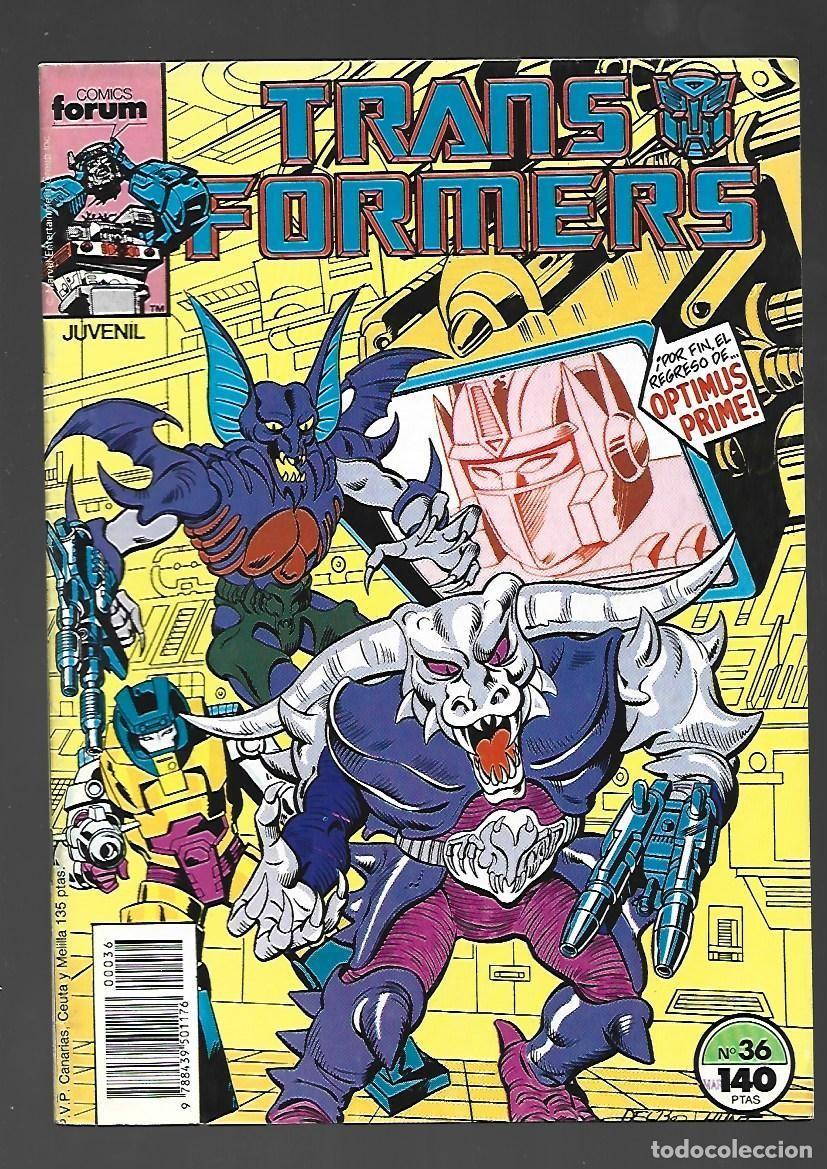 C&oacute;mics: Transformers, 36, 1988, Forum, muy buen estado. - Foto 1