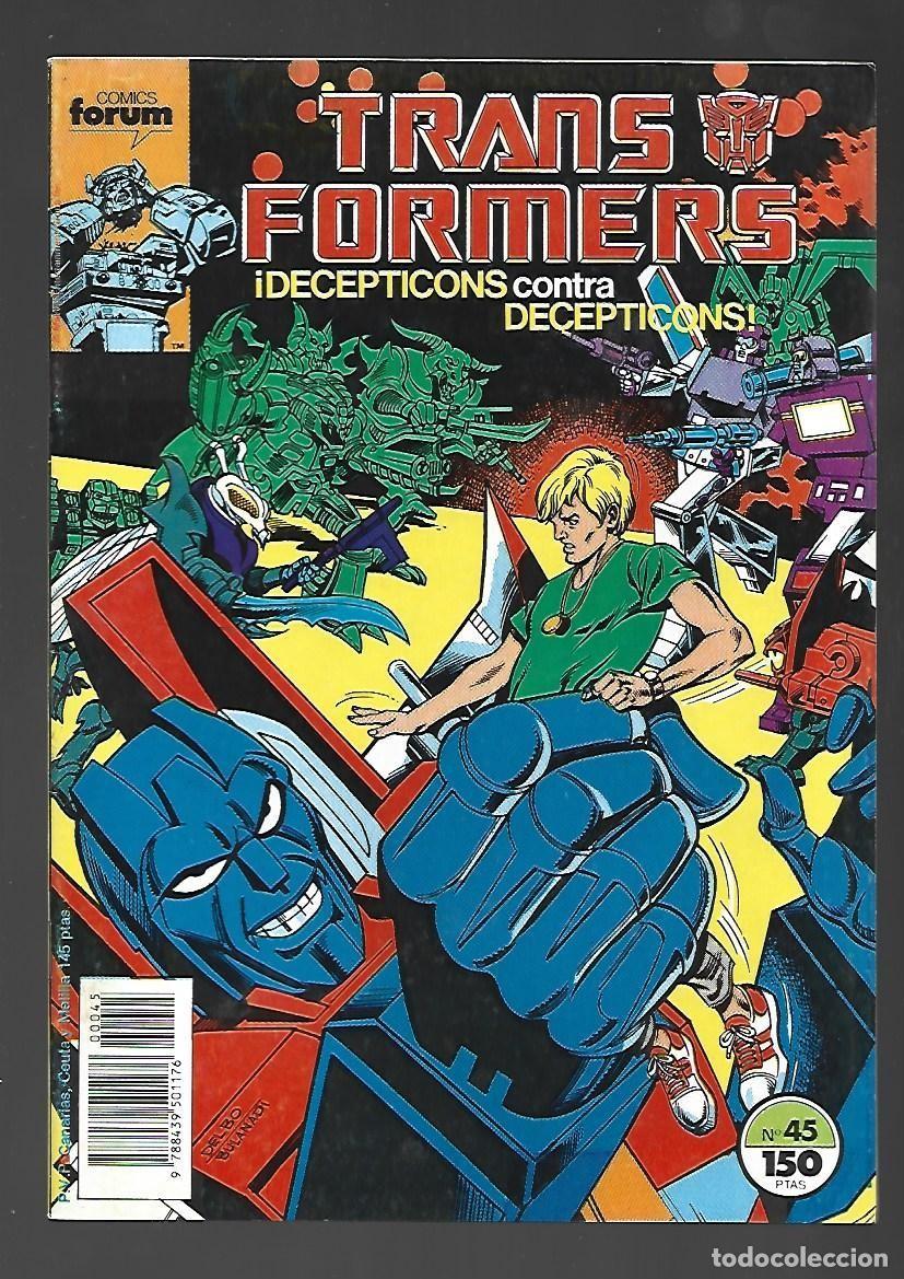 C&oacute;mics: Transformers, 45, 1989, Forum, muy buen estado. - Foto 1