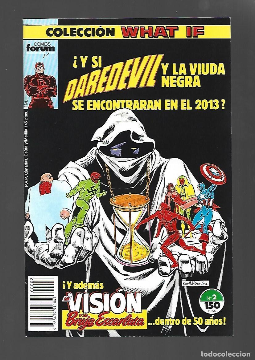 C&oacute;mics: What If, 2: &iquest;y si Daredevil y La Viuda Negra se encontraran en el 2013, 1989, Forum, muy buen estado