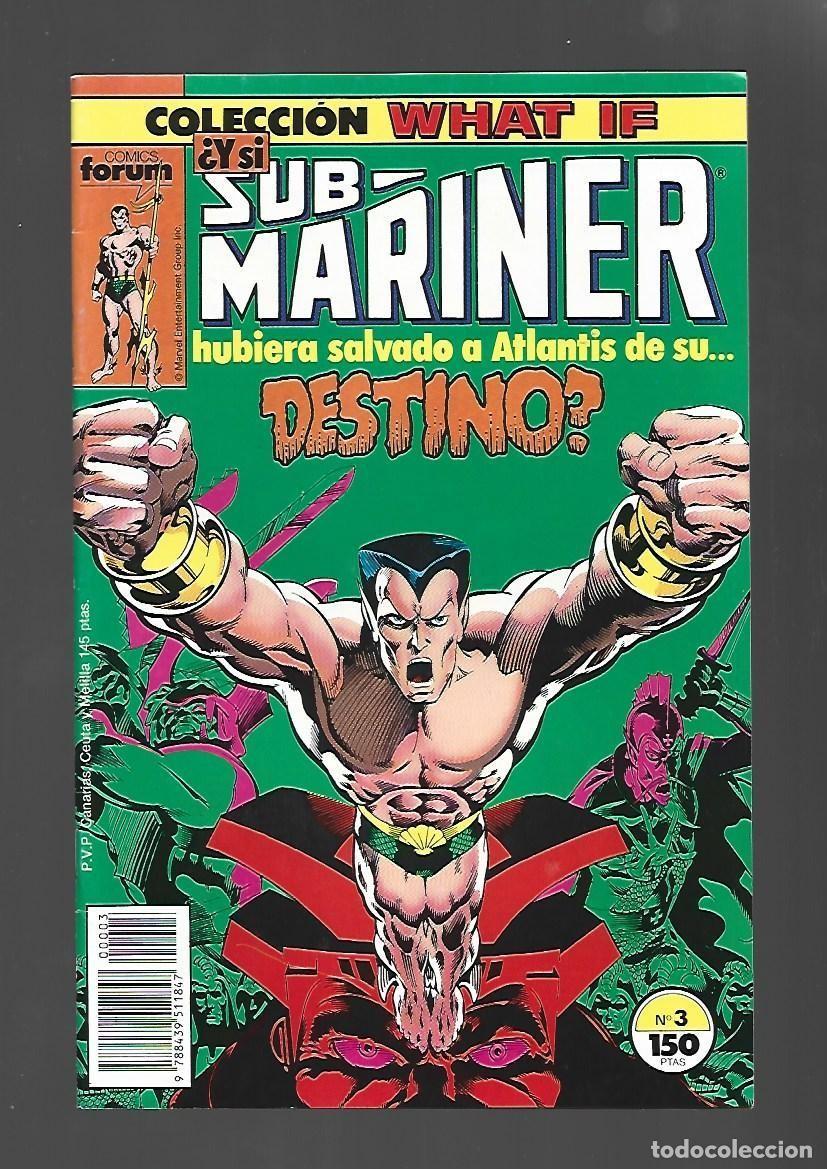 C&oacute;mics: What If, 3: &iquest;y si Sub-Mariner hubiera salvado a Atlantis de su destino?, 1989, Forum. Con poster