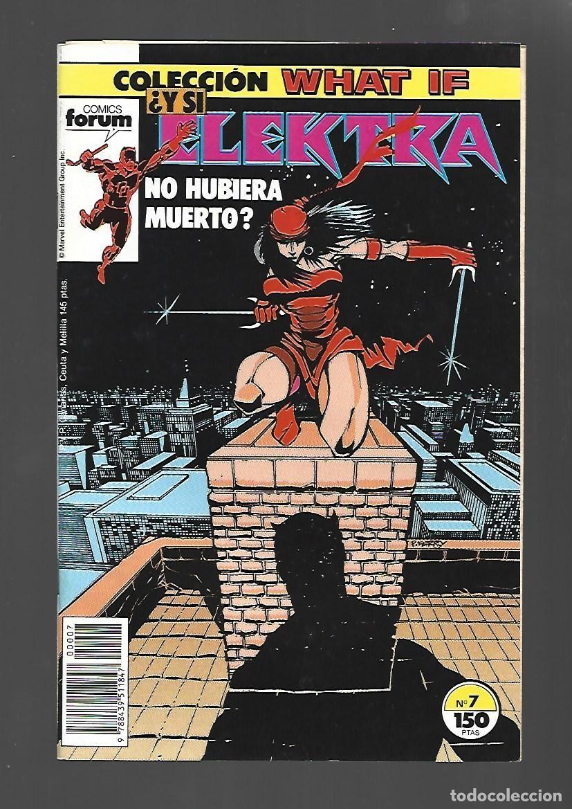 C&oacute;mics: What If, 7: &iquest;Y si Elektra no hubiera muerto?, 1989, Forum, muy buen estado. Con poster