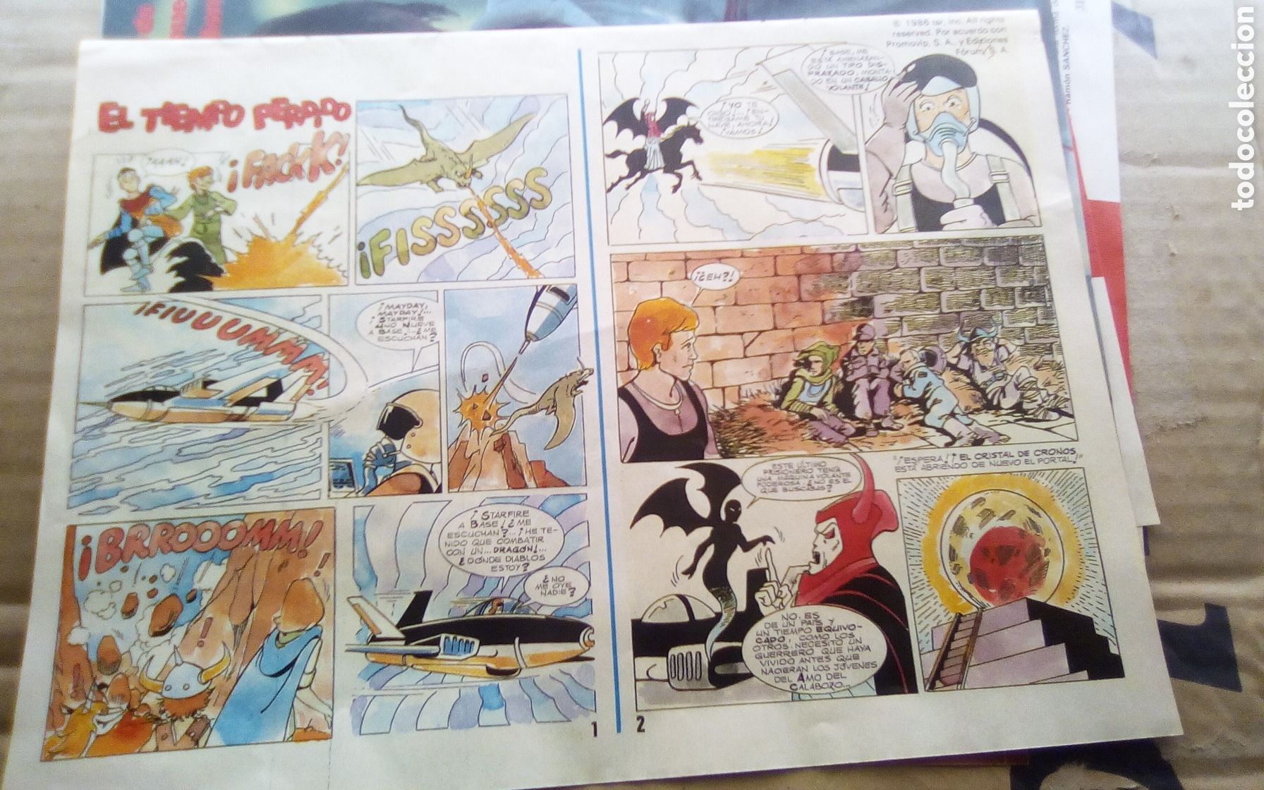 C&oacute;mics: Dungeons & Dragons. Promovip S. A. y Ediciones Forum. Revista as semanal n&deg; 8. 23-03-1986. 4 P&aacute;ginas