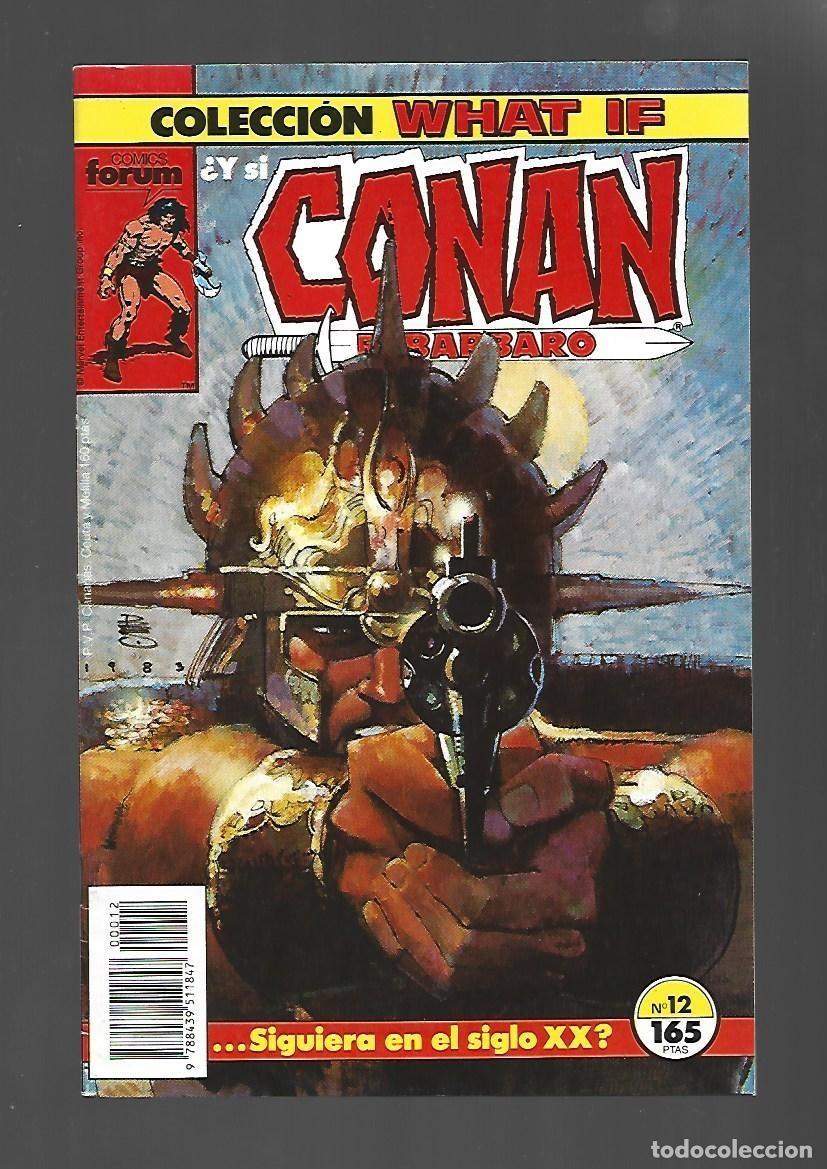 C&oacute;mics: What If, 12: &iquest; Y si Conan siguiera en el siglo XX?, 1990, Forum, muy buen estado. Con poster