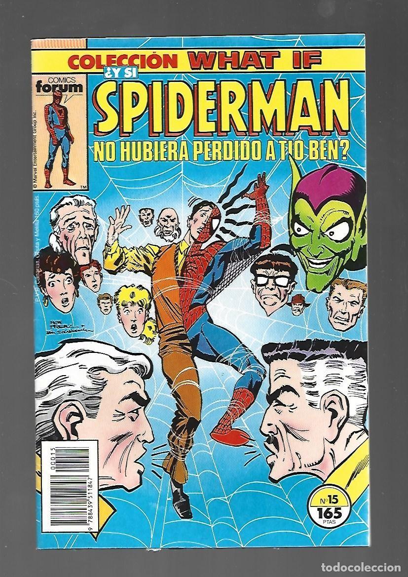C&oacute;mics: What If, 12: &iquest; Y si Spiderman no hubiese perdido a su tio Ben?, 1990, Forum,. Con poster. Muy buen e