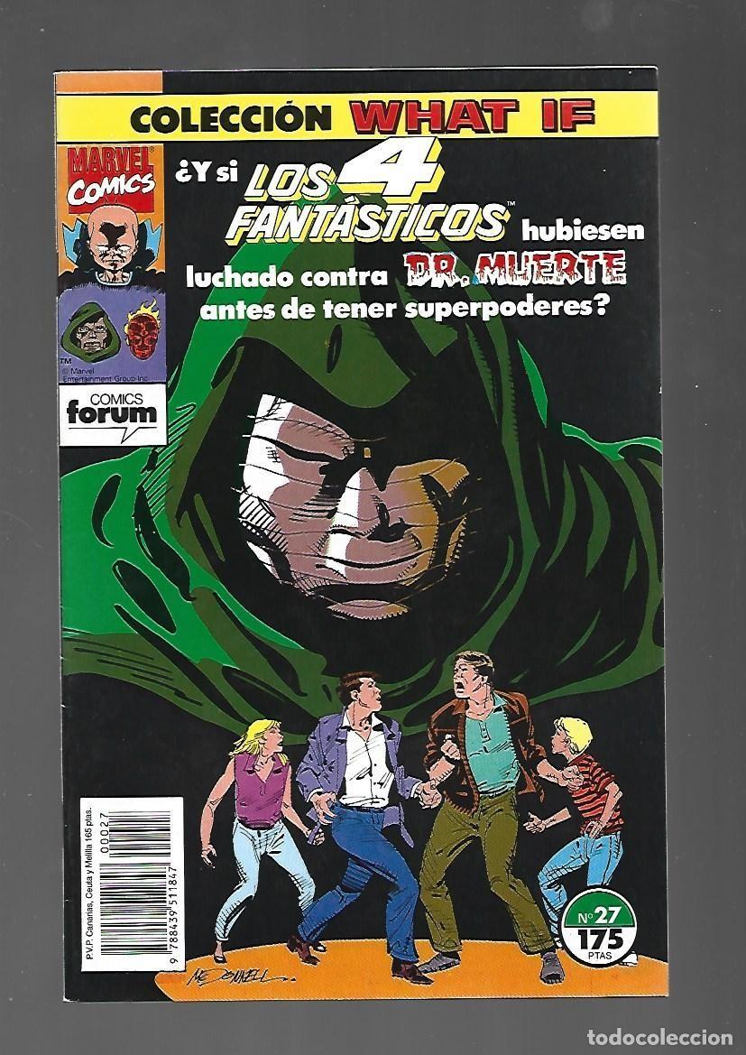 Comics : What If, 27: &iquest; Y si los 4 fant&aacute;sticos hubiesen luchado contra Dr. Muerte .., 1991, Forum. Con poster
