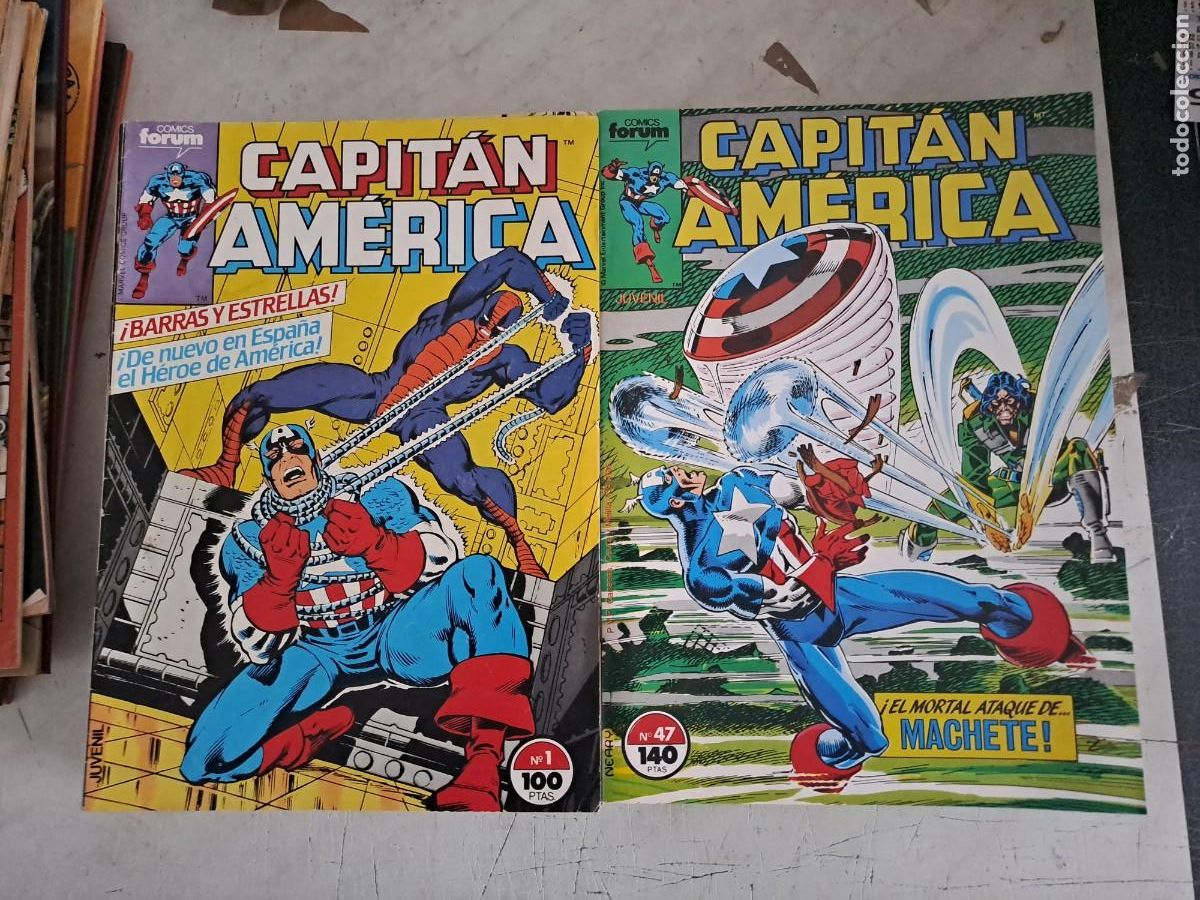 C&oacute;mics: Capit&aacute;n america del 1 al 47, F&oacute;rum en muy buen estado Bolsa DA