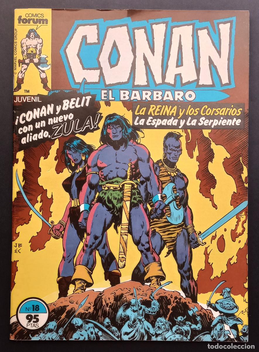 C&oacute;mics: CONAN EL B&Aacute;RBARO N&ordm; 18 - COMICS FORUM/MARVEL - 1983 - Foto 1