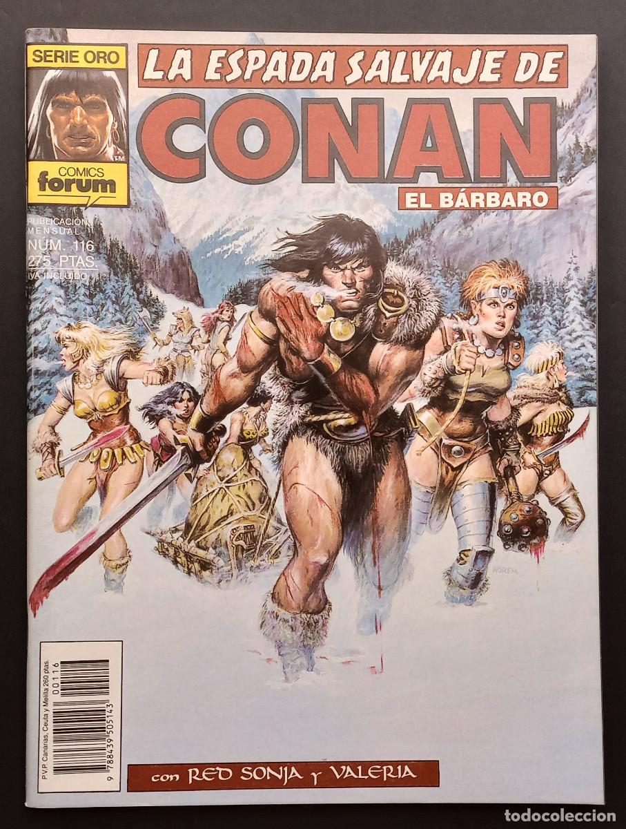 Comics : LA ESPADA SALVAJE DE CONAN EL BARBARO - N&ordm; 116 - SERIE ORO, COMICS FORUM/PLANETA, 1991