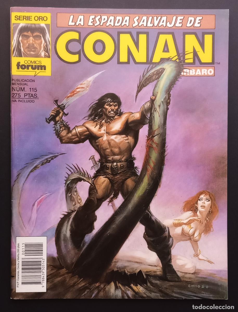 Comics : LA ESPADA SALVAJE DE CONAN EL BARBARO - N&ordm; 115 - SERIE ORO, COMICS FORUM/PLANETA, 1991