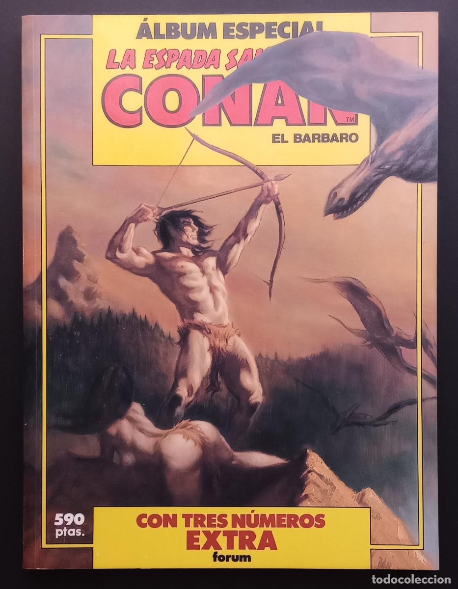 Comics : LA ESPADA SALVAJE DE CONAN EL BARBARO - ESPECIAL RETAPADO CON N&ordm; 83-84-85 - FORUM/PLANETA, 1989