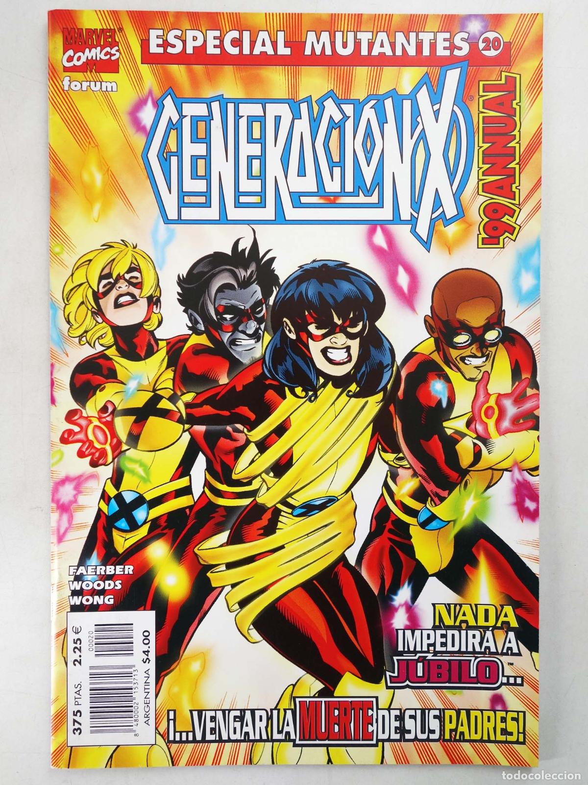 Comics: ESPECIAL MUTANTES 20. GENERACI&Oacute;N-X / 99 ANNUAL (Vvaa) Forum, 2000