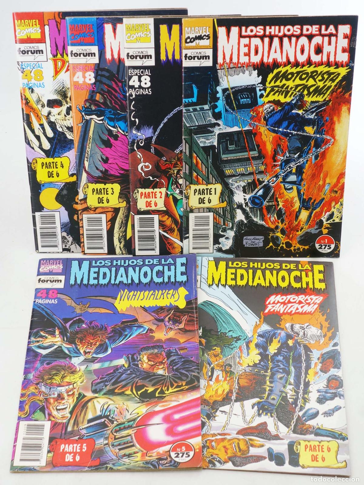 Comics: MOTORISTA FANTASMA. LOS HIJOS DE LA MEDIANOCHE 1 A 6. COMPLETA. Forum, 1993