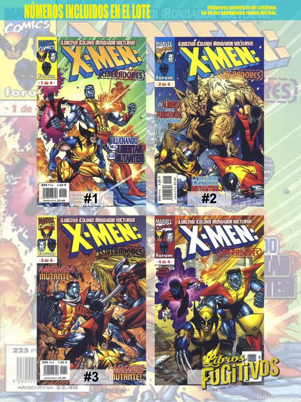C&oacute;mics: X MEN LIBERADORES 1 A 4. COMPLETA. Forum, 1999 - Foto 3
