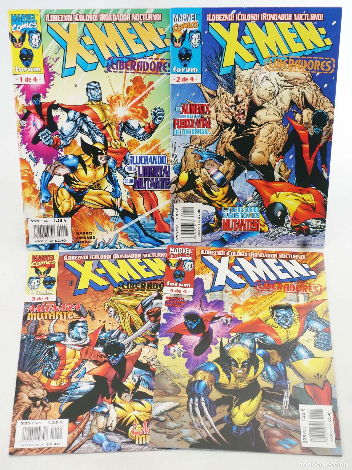 C&oacute;mics: X MEN LIBERADORES 1 A 4. COMPLETA. Forum, 1999