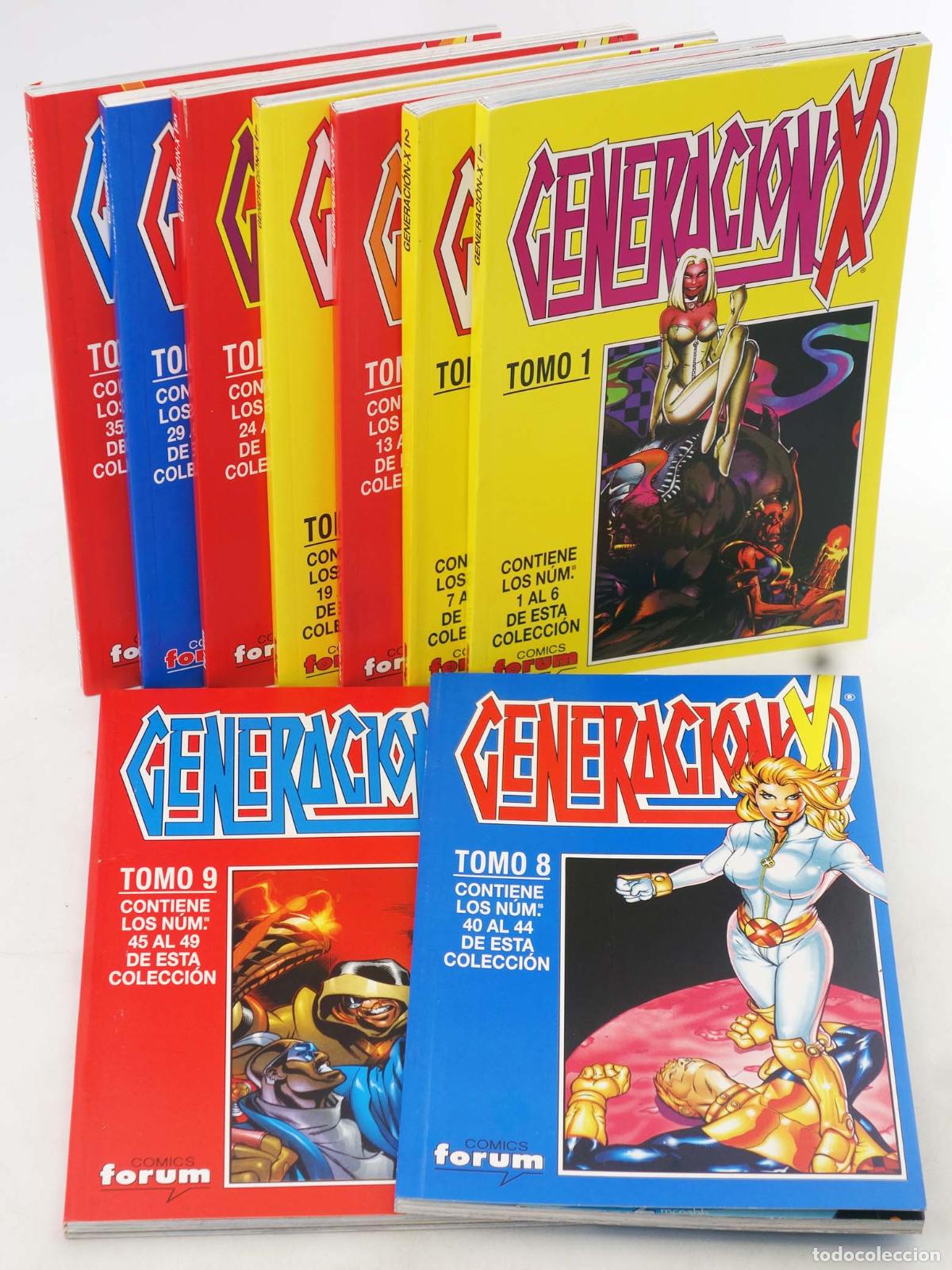 Comics: GENERACI&Oacute;N X VOL. 2 1 A 49. COMPLETA EN 9 RETAPADOS. Forum, 1996