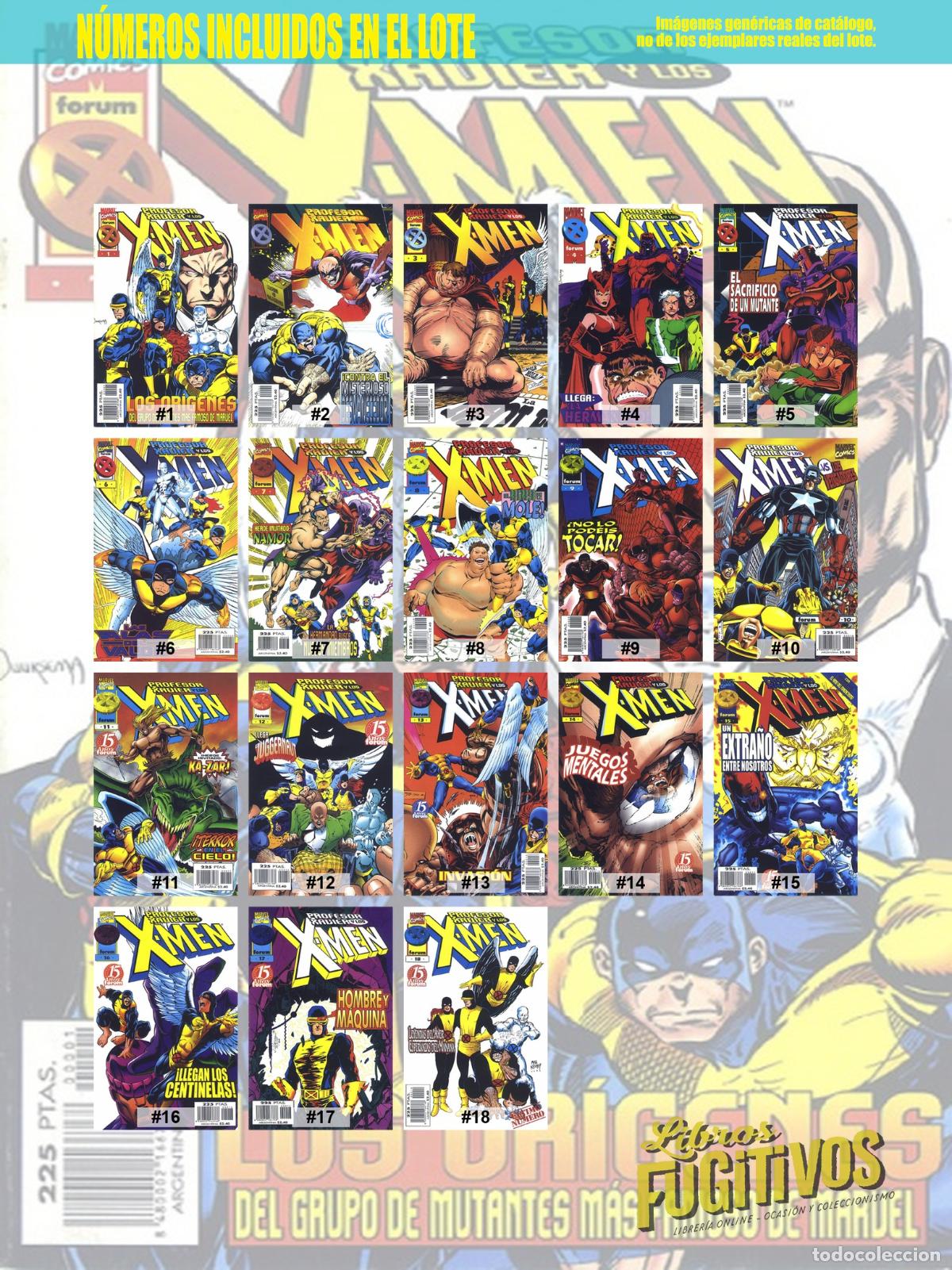C&oacute;mics: PROFESOR XAVIER Y LOS X MEN 1 A 18. COMPLETA. Forum, 1997 - Foto 3